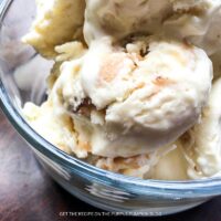 No Churn Salted Caramel Ice Cream with Pecans