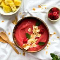 Pineapple Raspberry Smoothie Bowl Recipe