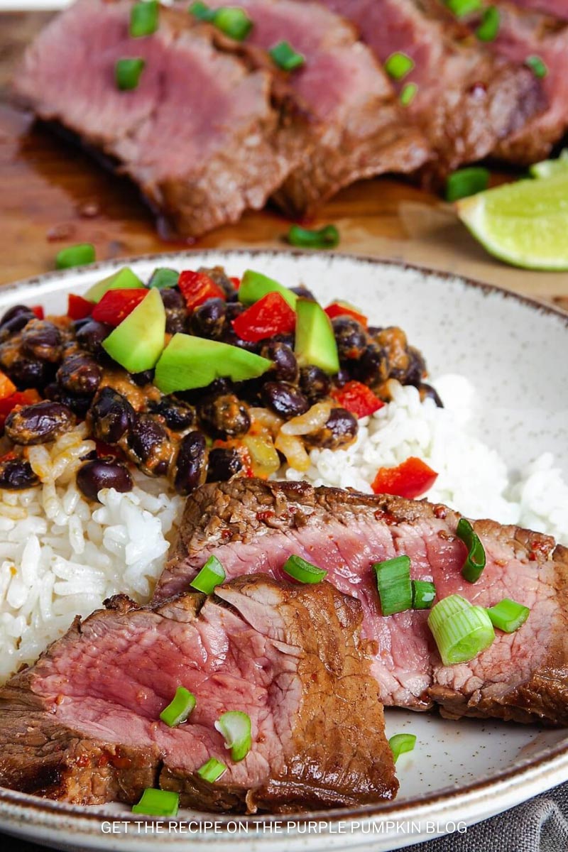 Recipe for Flat Iron Steak Marinated with Lime