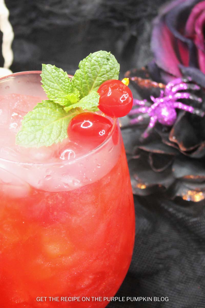 Red Mary Sanderson Cocktail for Halloween