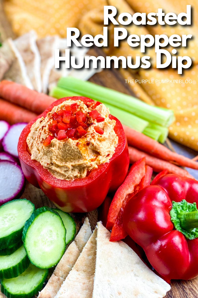 Roasted Red Pepper Hummus Dip