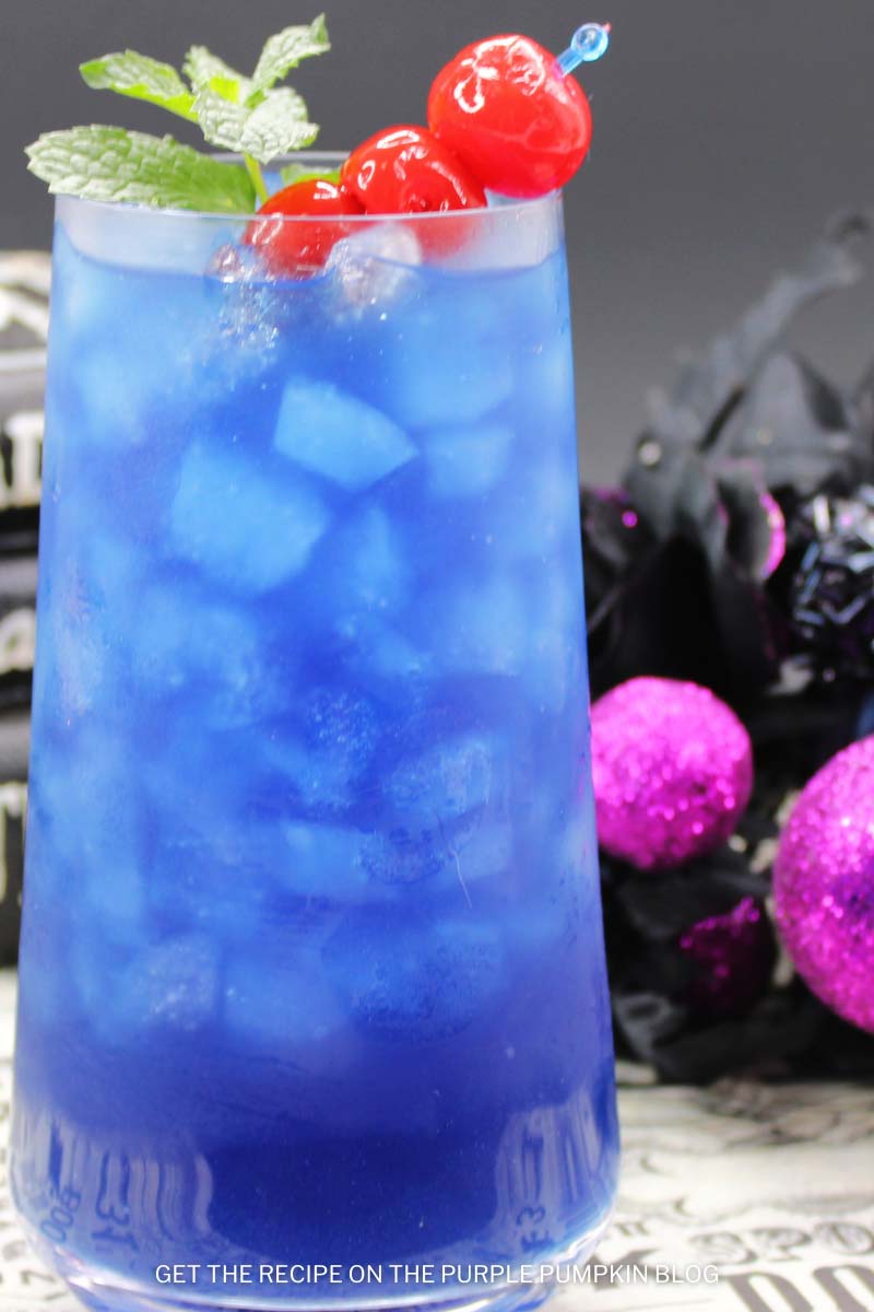 Sarah Sanderson Cocktail with Blue Curacao