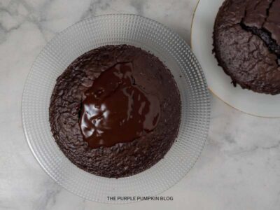 Adding Chocolate Ganache