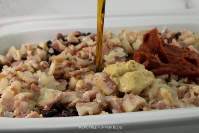 Adding Liquid Smoke, Dijon & Tomato Paste