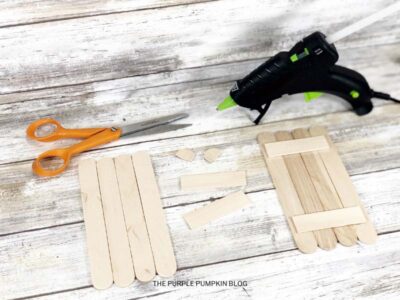 Building Baby Yoda with Craft Sticks