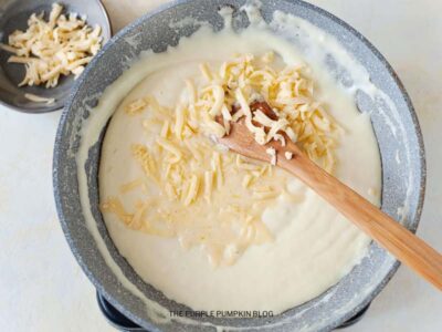 Cheese Added to Sauce