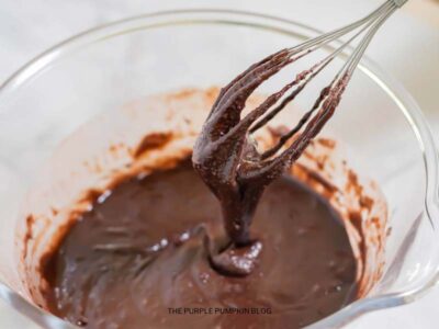 Chocolate Cake Batter Mixed Together