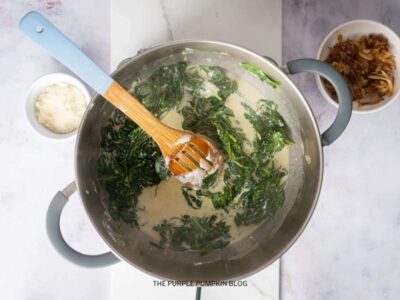 Cooked Down Spinach & Cream