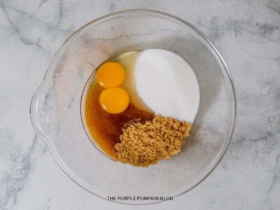 Eggs & Sugar in Bowl