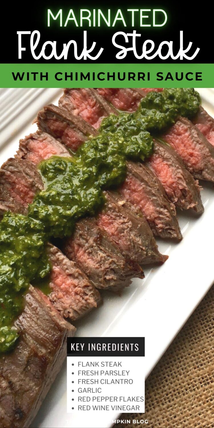 Key Ingredients for Marinated Flank Steak with Chimichurri Sauce