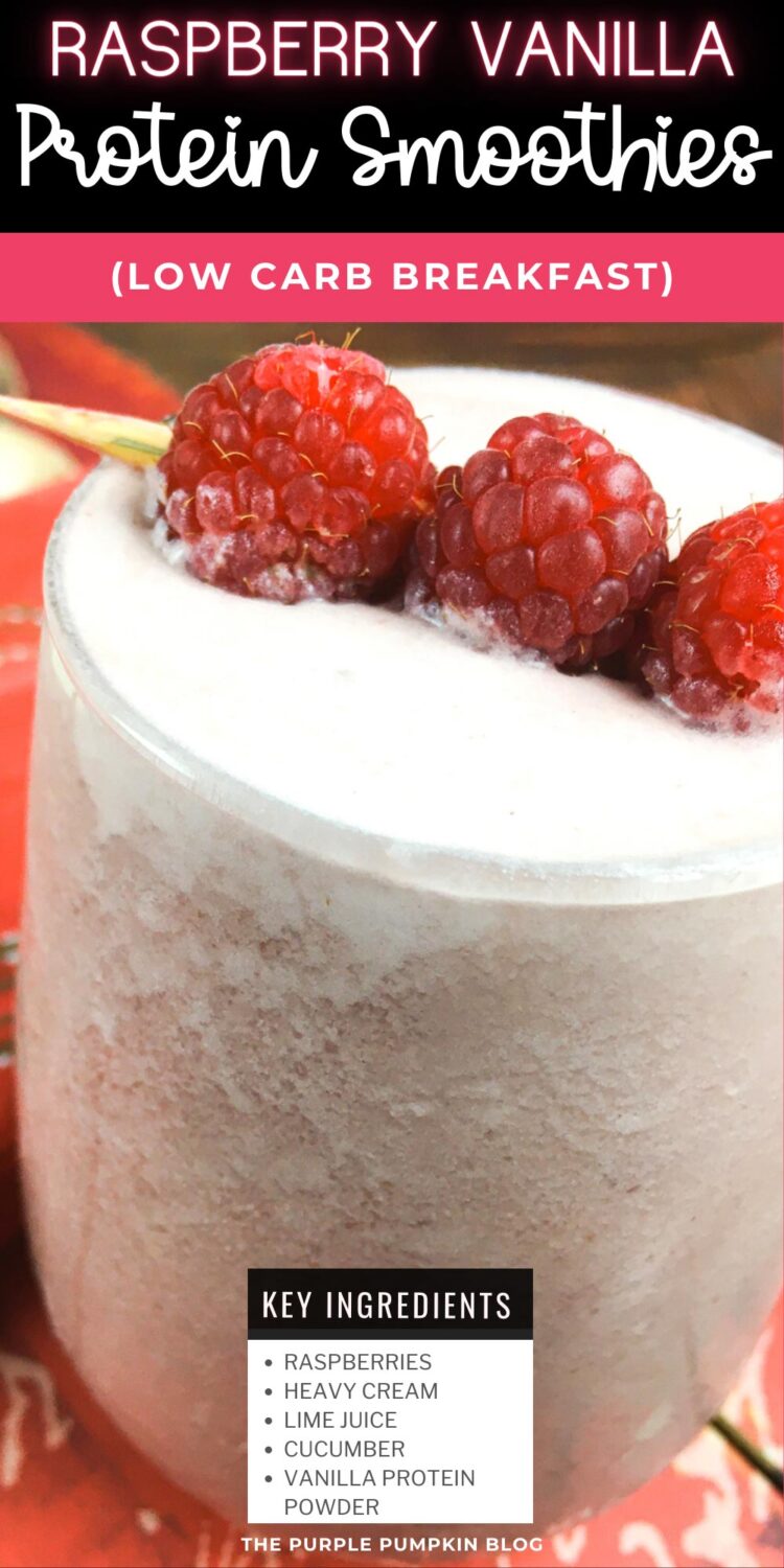 Key Ingredients for Raspberry Vanilla Protein Smoothies