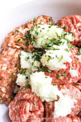 Onion Added to Ground Meat