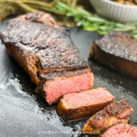 Reverse Sear Strip Steak Recipe
