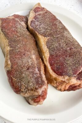 Seasoned Strip Steaks