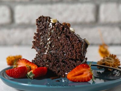 Sliced Chocolate Cake