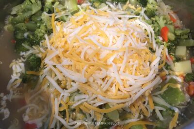 Adding Cheese to Pot