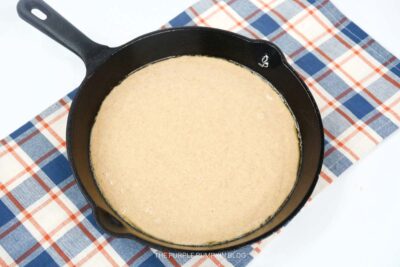 Cake Batter in Skillet