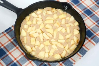 Chopped Apples in Skillet