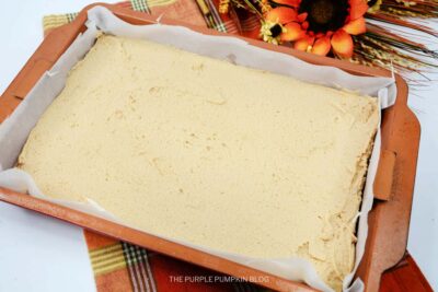 Dough Pressed into Baking Dish