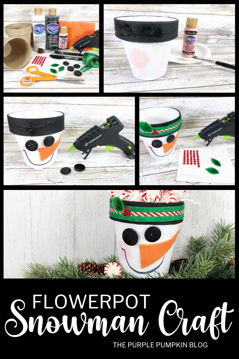 Flowerpot Snowman Craft