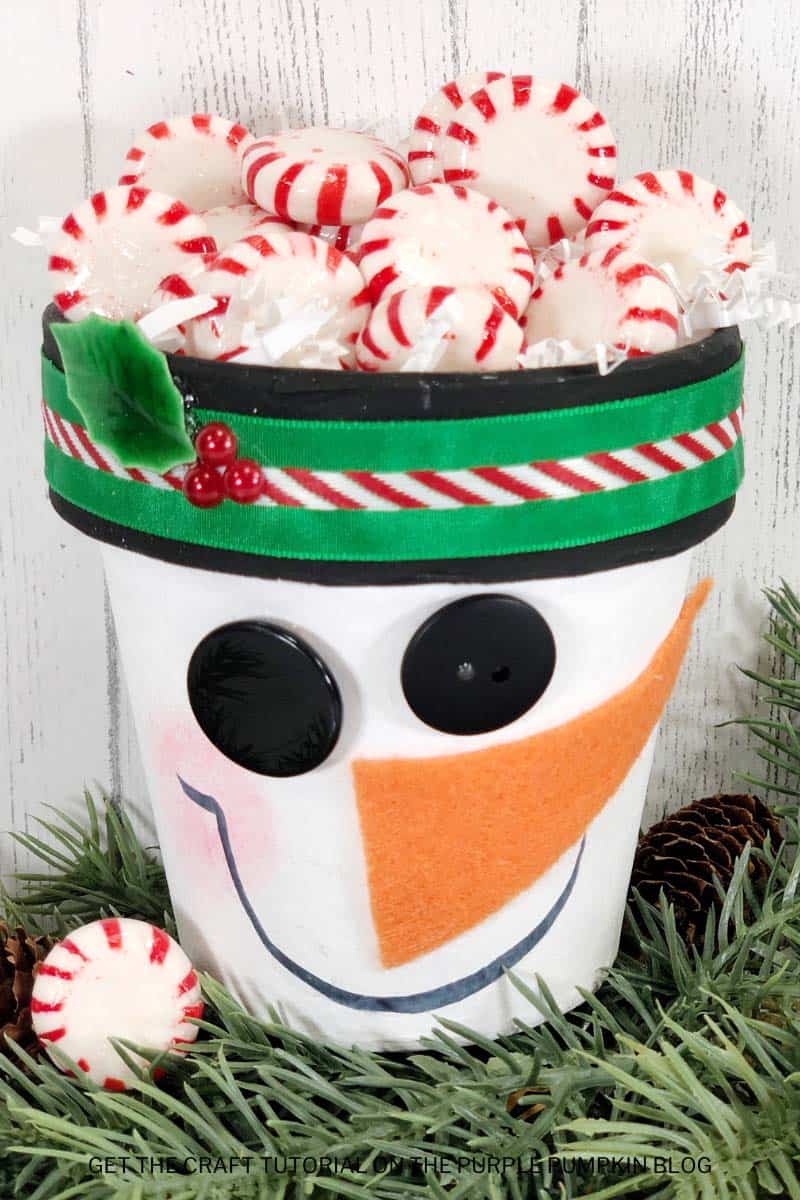 How To Make a Snowman Pot for Christmas