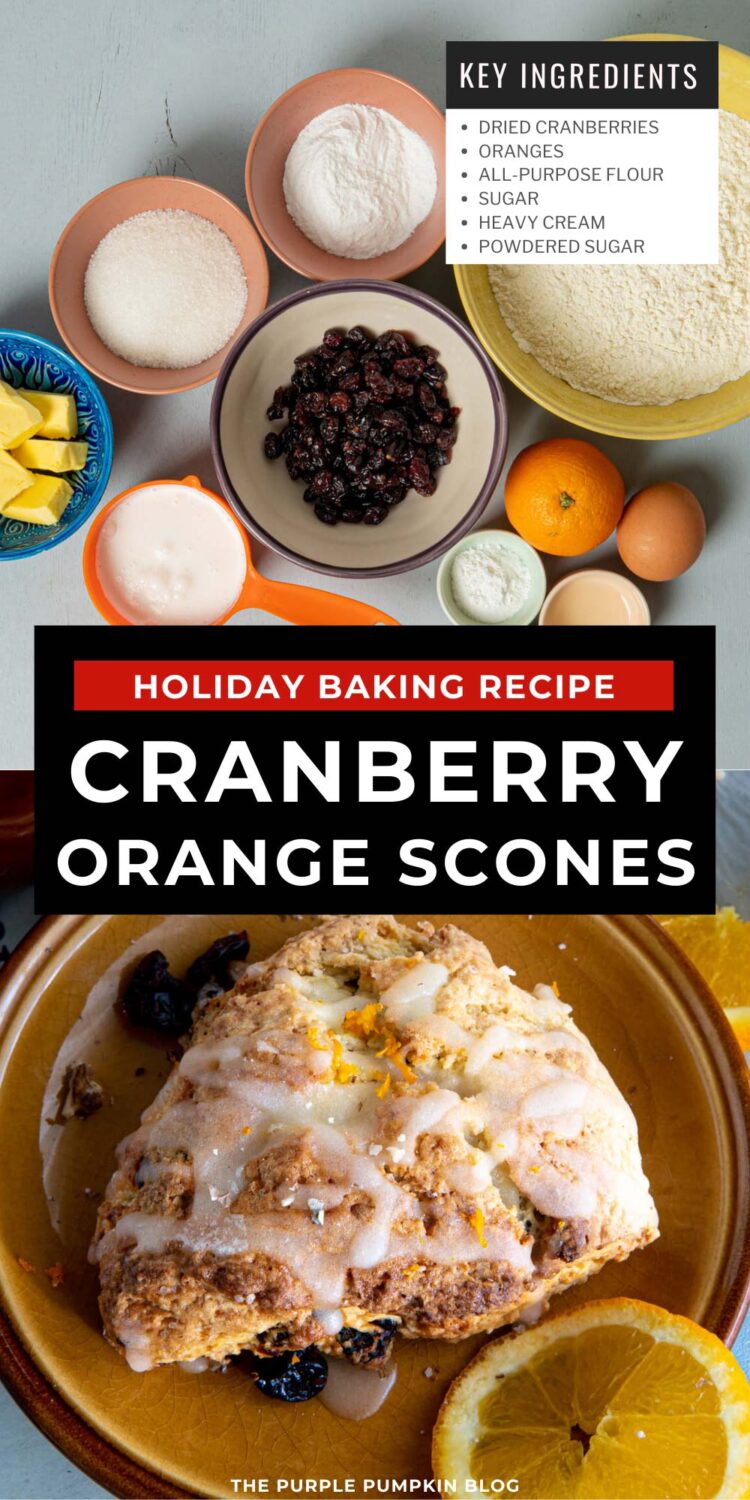 Ingredients Needed for Cranberry Orange Scones