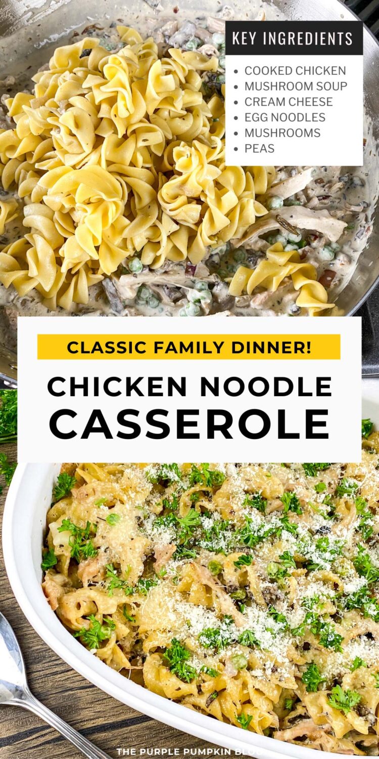 Ingredients for Chicken Noodle Casserole