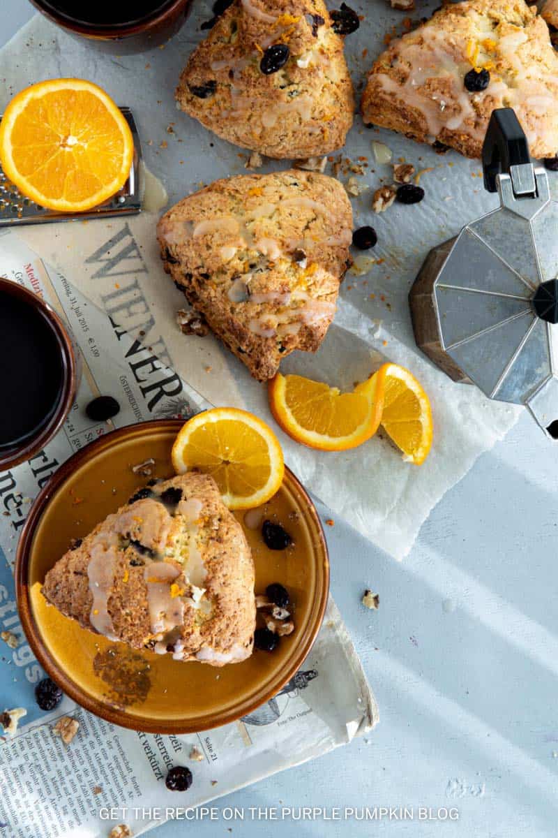 Orange and Cranberry Scones for the Holidays