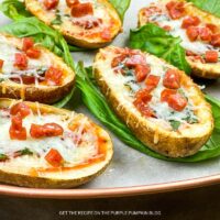Pizza-Stuffed Baked Potato Skins Recipe