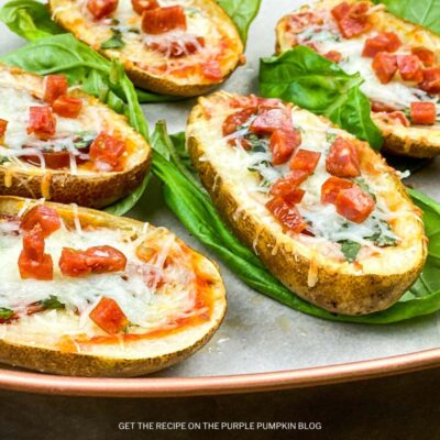 Pizza-Stuffed Baked Potato Skins Recipe