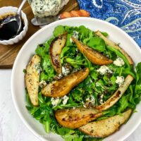 Roasted Pear & Blue Cheese Salad Recipe