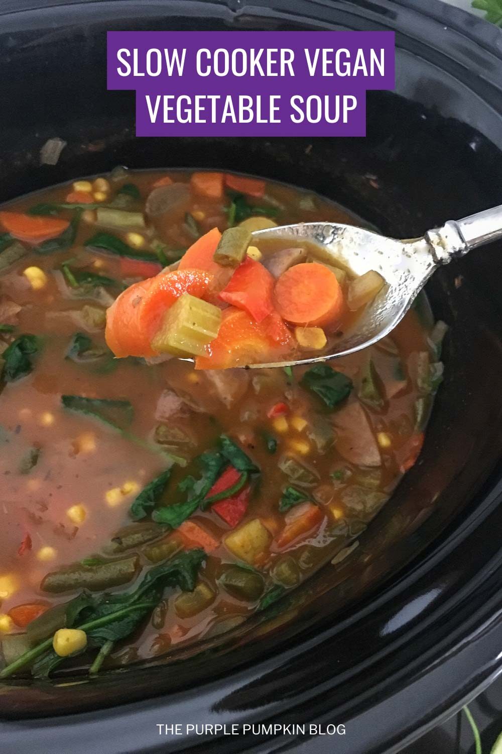 Slow Cooker Vegan-Friendly Vegetable Soup