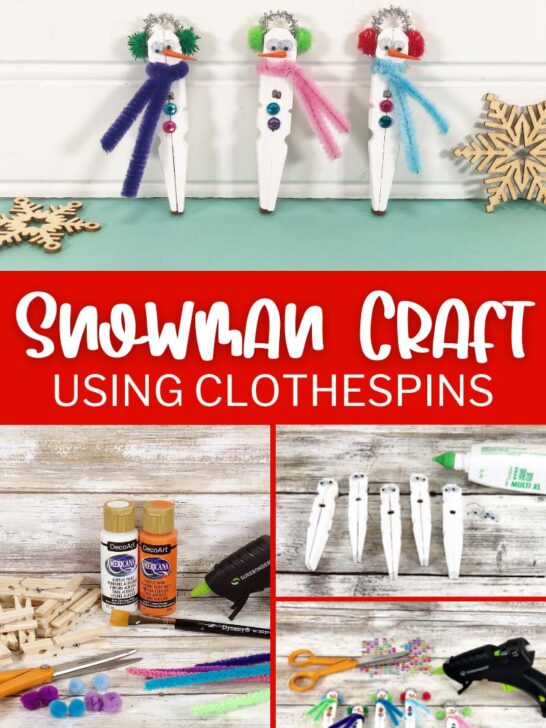 Snowman-Craft-Using-Clothespins