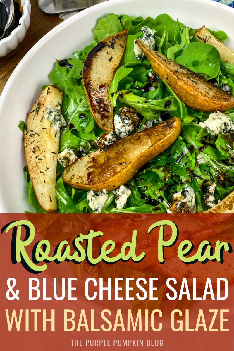 Try This Roasted Pear & Blue Cheese Salad with Balsamic Glaze
