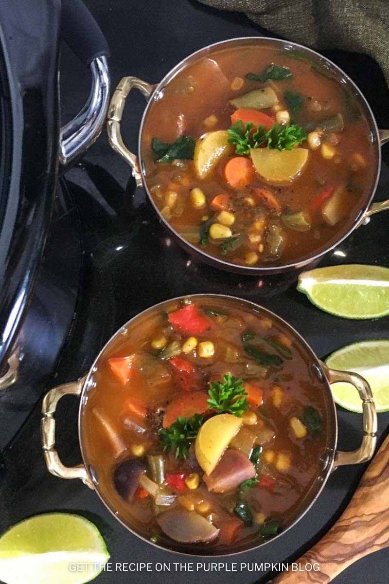 Vegan Vegetable Soup Recipe in a Slow Cooker