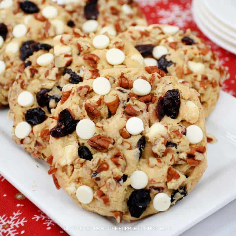 White Chocolate Cranberry Cookies Recipe