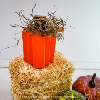 Wood Block Pumpkin Craft Tutorial