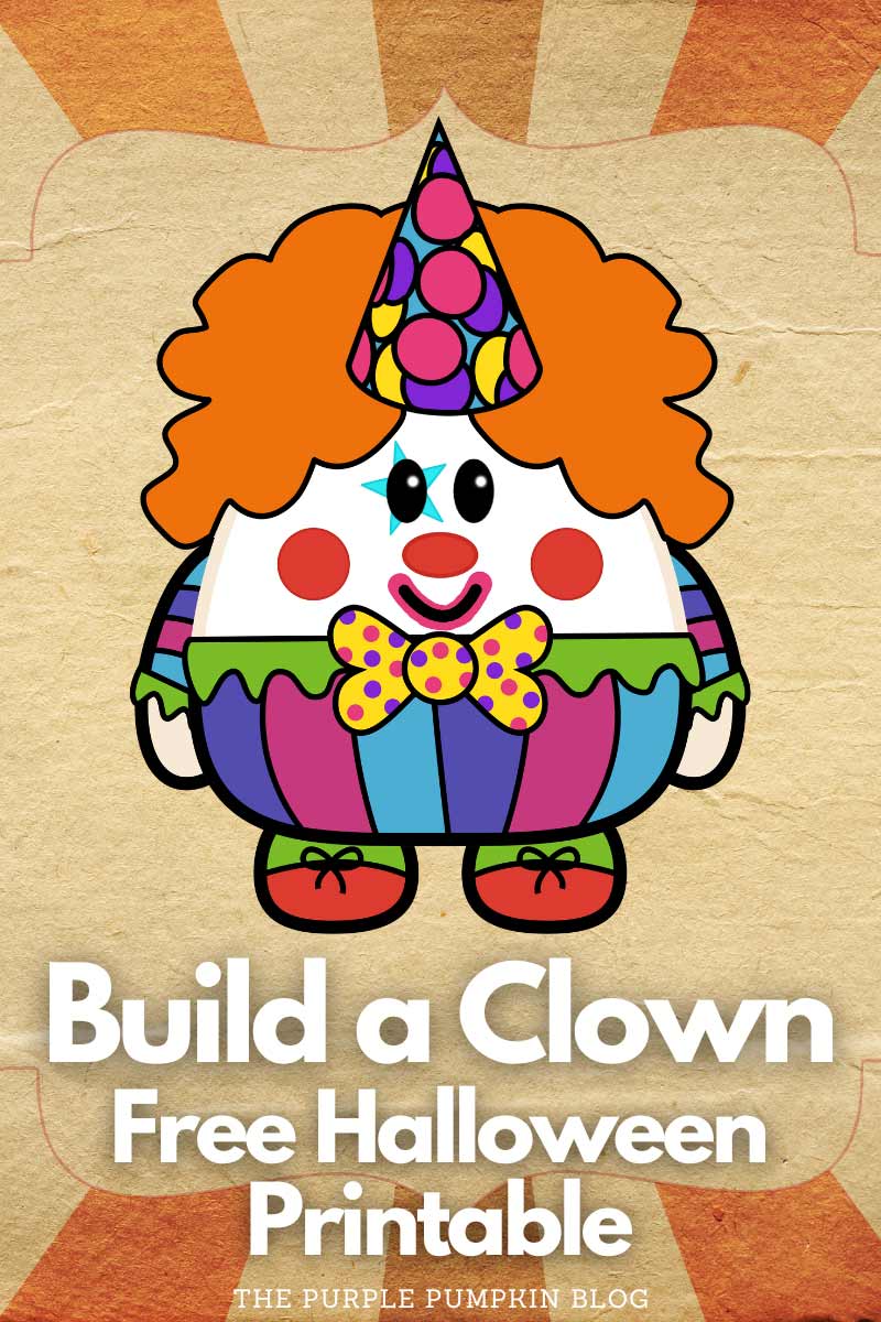Build a Clown Free Halloween Printable