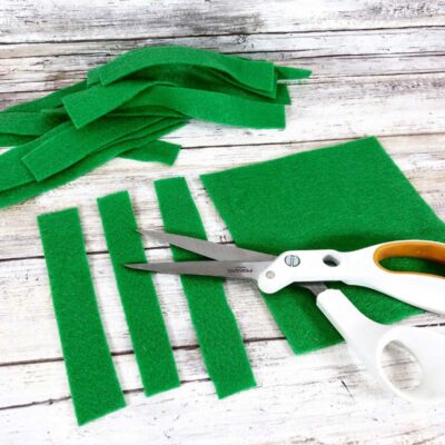 Cutting Strips of Felt