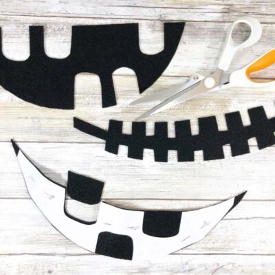 Cutting the Jack-o-lantern Pattern Pieces
