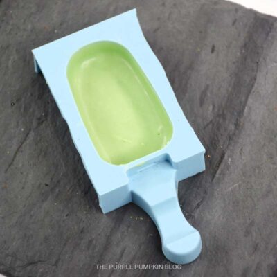 Green Candy Melts in Cakesicle Mold
