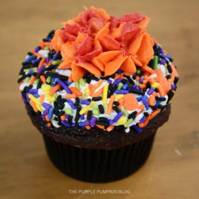 Halloween Cupcake with 'Fire' Frosting