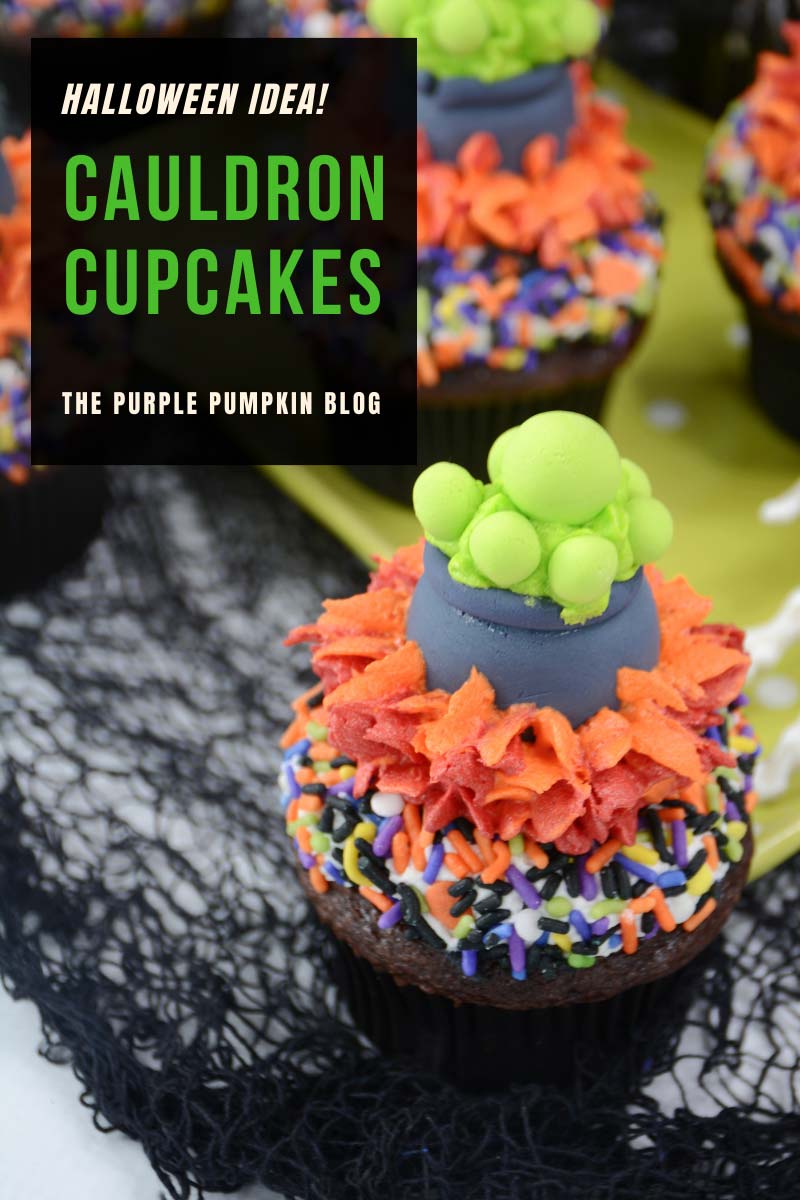 Halloween Idea! Cauldron Cupcakes