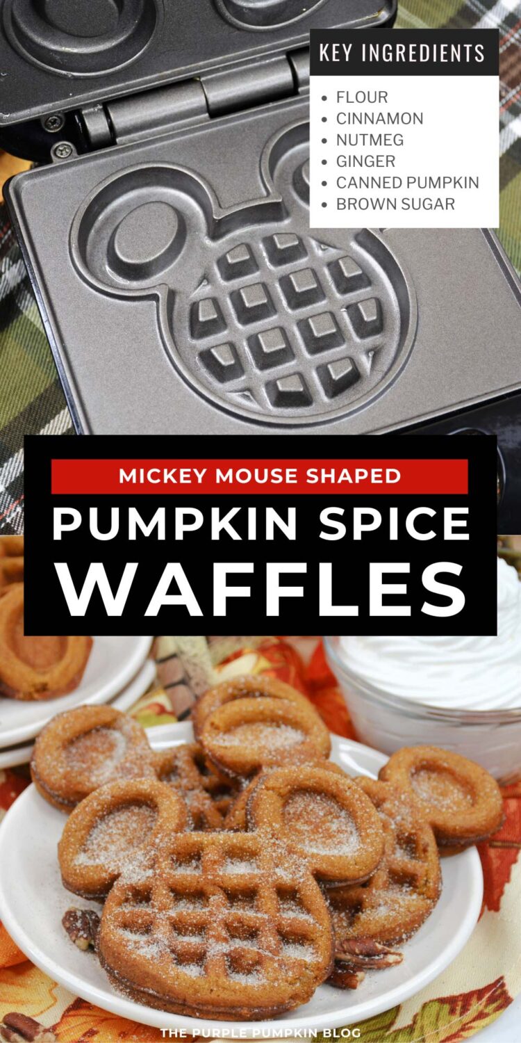 Ingredients Needed to Make Mickey Mouse Pumpkin Spice Waffles