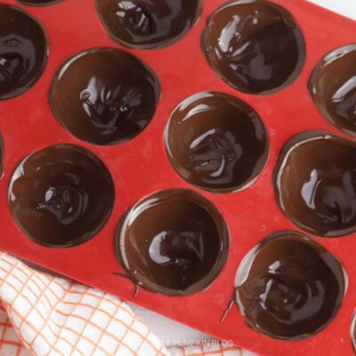 Melted Chocolate In Molds