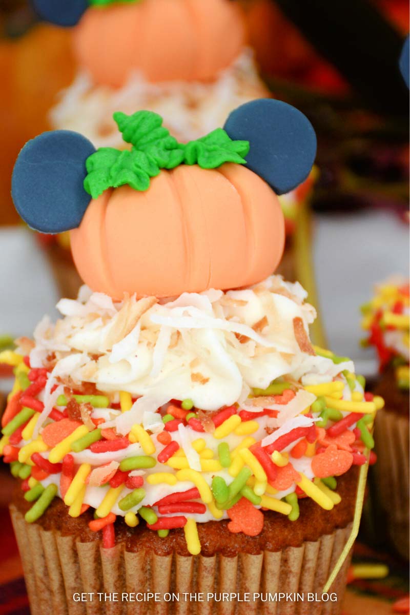 Mickey Mouse Pumpkin Patch Cupcakes