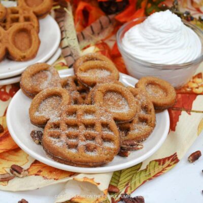 Mickey Mouse Pumpkin Waffles Recipe