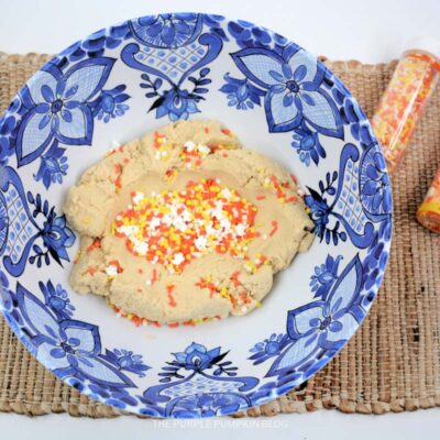 Skillet Cookie Dough with Sprinkles