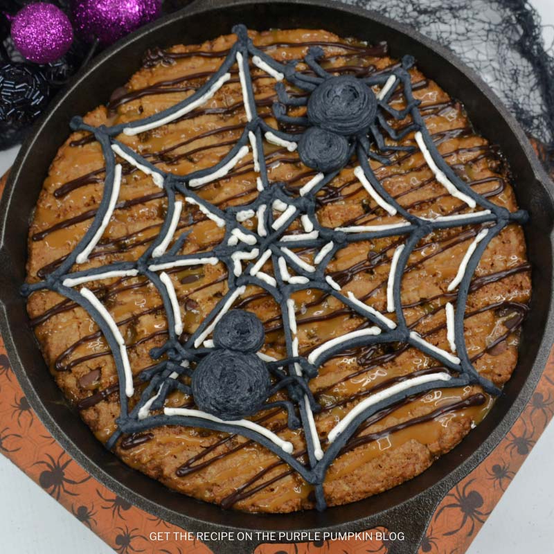 Spider Web Chocolate Chip Skillet Cookie Recipe
