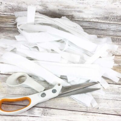 White Strips of Felt
